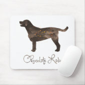 Ontwerp van Chocolade Lab-Waterverf Muismat (Met muis)