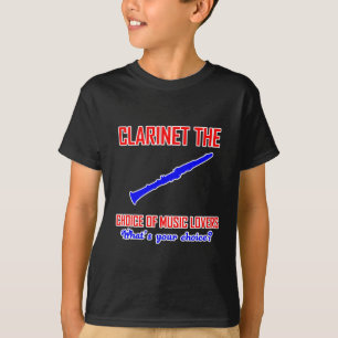 Ontwerp van Clarinet-liefhebbers T-shirt