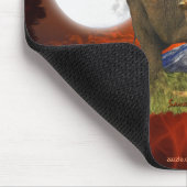 Ontwerp van de Afrikaanse Elephant & Savannah Moon Muismat (Hoek)