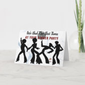 Ontwerp van de binnenpartij met Disco-spoeling Bedankkaart (Voorkant)