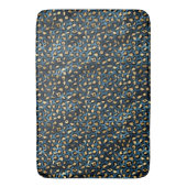 Ontwerp van de blauw- en Gold-leopard-reeks 1 Badmat (Voorkant Verticaal)