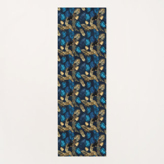 Ontwerp van de blauw- en Gold-leopard-reeks 8 Yogamat