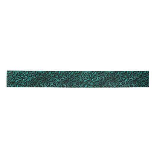 Ontwerp van de blauwgroen en Gold Leopard-reeks 5 Lint (Voorkant)