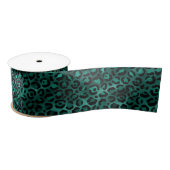 Ontwerp van de blauwgroen en Gold Leopard-reeks 5 Lint (Spoel)