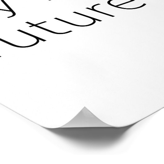 Ontwerp van de Bright Future Broklyn Bridge Poster (Hoek)