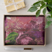 Ontwerp van de Burgundy Bee-reeks 15 Tissuepapier (Geschenk)