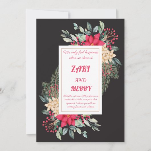 ontwerp van de carte d ' uitnodiging de mariage no (Voorkant)