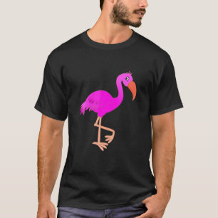 Ontwerp van de Cartoon van de klinkklare Flamingo T-shirt