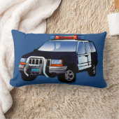 Ontwerp van de Cartoon van de politieauto van de s Kussen (Deken)