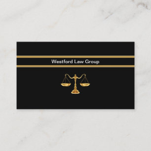 Ontwerp van de Classy Law Kantoor Attorney Visitek Visitekaartje