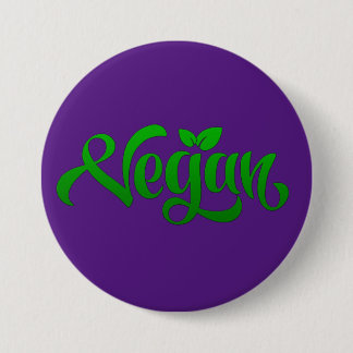 ontwerp van de coole vegaanknop ronde button 7,6 cm