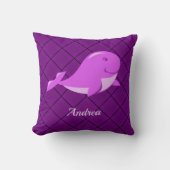 Ontwerp van de Cute Whale Kussen (Voorkant)