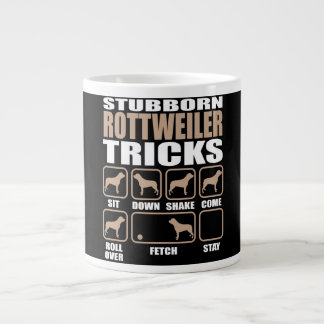 Ontwerp van de draaikolk van Stubborn Rottweiler Extra Grote Beker