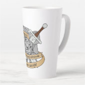 Ontwerp van de Fighter Dice Latte Mok (Rechterhoek)