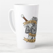 Ontwerp van de Fighter Dice Latte Mok (Linkerhoek)