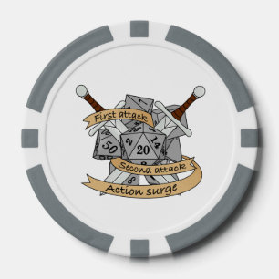 Ontwerp van de Fighter Dice Poker Chips