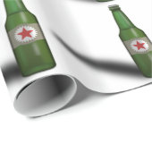 Ontwerp van de fles met kool bier cadeaupapier (Rol Hoek)