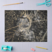 Ontwerp van de Gold- en zwarte sterrenkaart 9 Tissuepapier (Craft)