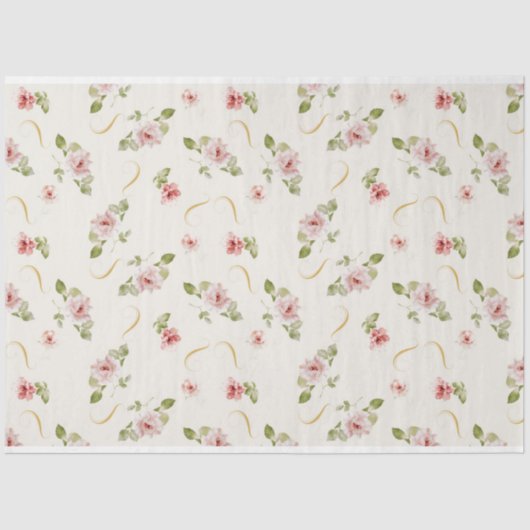 Ontwerp van de grafische schrijfserie Shabby Chic  Tissuepapier (Voorkant)