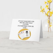 ontwerp van de grappige pokerbrugspeler kaart (Gele Bloem)