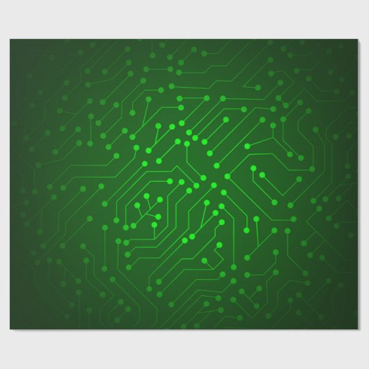 Ontwerp van de Groene Kringloop Cadeaupapier (Vlak)