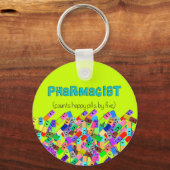Ontwerp van de "Happy Pills"-apotheek Sleutelhanger (Voorkant)