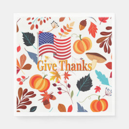 Ontwerp van de herfst met Thanksgiving Celebration Servet