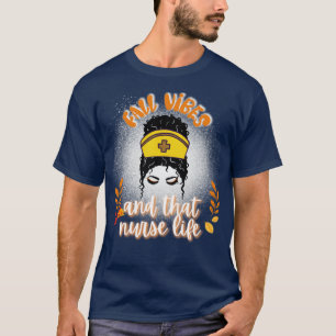 ontwerp van de herfst voor verpleegkundigen t-shirt