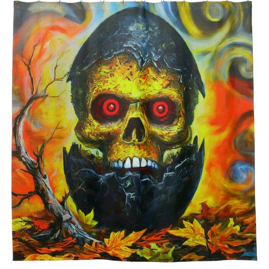 Ontwerp van de huid douchegordijn (Voorkant)