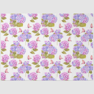 Ontwerp van de Hydrangea-Waterverf-reeks 13 Tissuepapier