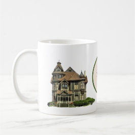 Ontwerp van de "I Love Victoriaans Houses" Koffiek Koffiemok
