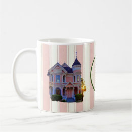 Ontwerp van de "I Love Victoriaans Houses" Koffiek Koffiemok