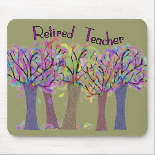 Ontwerp van de in ruste leerkracht Artsy Trees Muismat