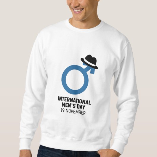 Ontwerp van de Internationale Dag van de mannen Trui (Voorkant)