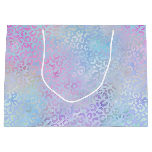 Ontwerp van de Iridescent Leopard-reeks 9 Groot Cadeauzakje (Voorkant)