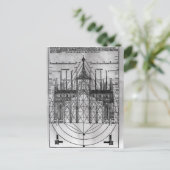 Ontwerp van de kathedraal van Milaan Briefkaart (Staand voorkant)