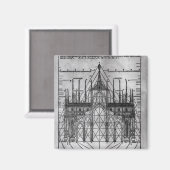 Ontwerp van de kathedraal van Milaan Magneet (Voorkant / Achterkant)