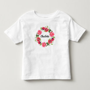 Ontwerp van de Kroon van de Cirkel van de Bloemen Kinder Shirts