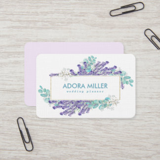 Ontwerp van de Lavender Professional-Visitekaartje Visitekaartje
