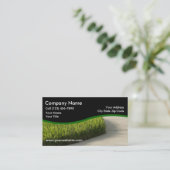 Ontwerp van de Lawn Care Services Visitekaartje (Staand voorkant)