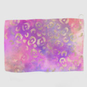 Ontwerp van de Leopard-schilderreeks 11 Golfhanddoek (Horizontaal)