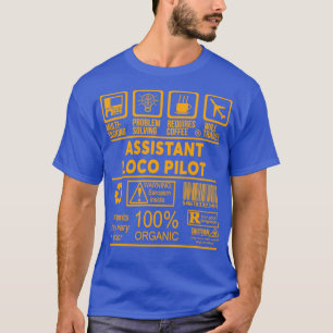 ONTWERP VAN DE LOCO PILOT NICE-HULP 2017 1 T-SHIRT