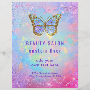 ontwerp van de logo van de vlinder flyer