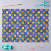 Ontwerp van de Luxury Blue- en Gold-reeks 11 Tissuepapier (Craft)