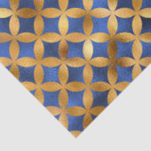 Ontwerp van de Luxury Blue- en Gold-reeks 16 Tissuepapier (Detail)