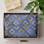 Ontwerp van de Luxury Blue- en Gold-reeks 18 Tissuepapier (Geschenk)