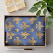 Ontwerp van de Luxury Blue- en Gold-reeks 19 Tissuepapier (Geschenk)