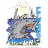 Ontwerp van de Marshalleilanden Sticker (Voorkant)