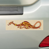 Ontwerp van de middeleeuwse draak 2015 bumpersticker (Op auto)