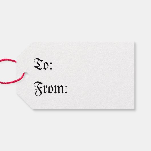 Ontwerp van de middeleeuwse draak 2015 cadeaulabel (Achterkant Horizontaal)